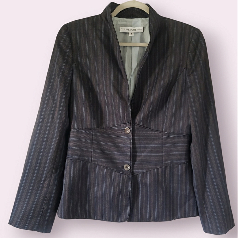 Carolina Herrera Striped Blazer